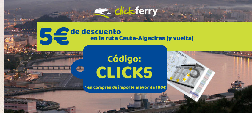 Imagen de Especial Ceuta. Te descontamos 5€ en la ruta Ceuta-Algeciras.
